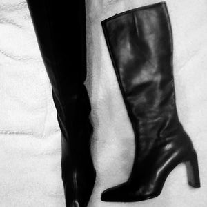 Leather boots